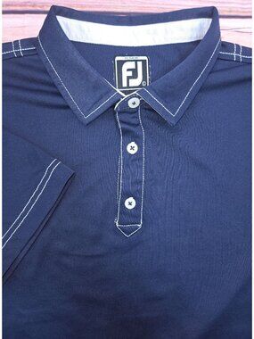 Footjoy Boys Navy Blue Polo Large